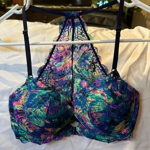 Pink Victoria’s Secret racer back push-up bra 32D